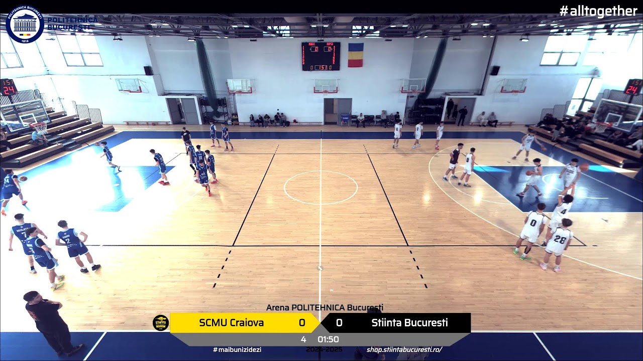 LIVE CN U17 TFB🏀SCMU Craiova - CSU Știința Politehnica București