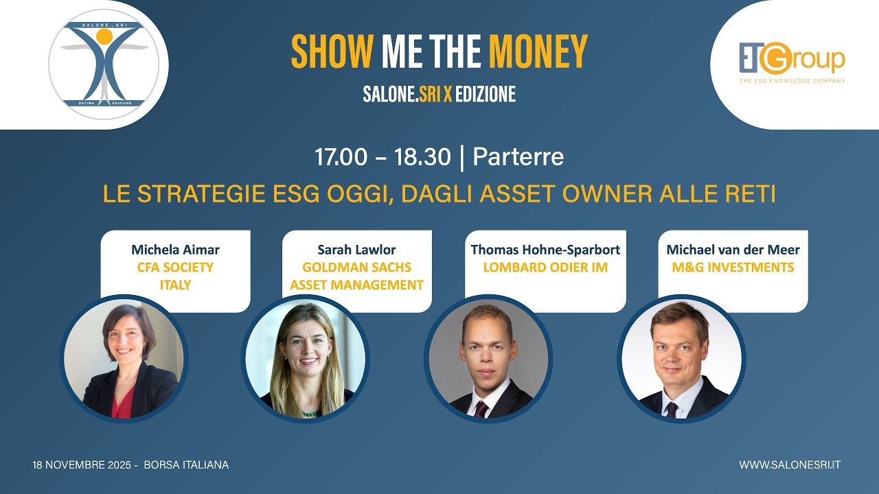 Le strategie Esg oggi, dagli asset owner alle reti