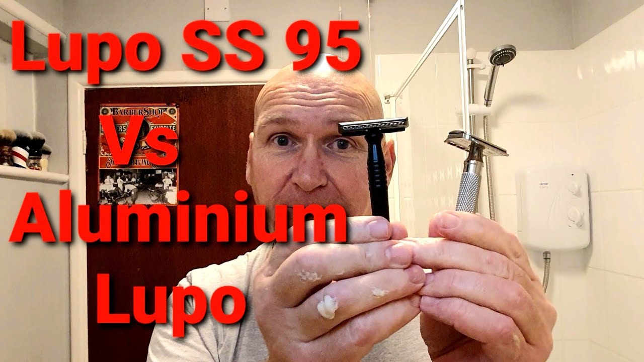 Razorock SS Lupo 95 Vs The Aluminium Razorock Lupo Head to Head Comparison Shave.