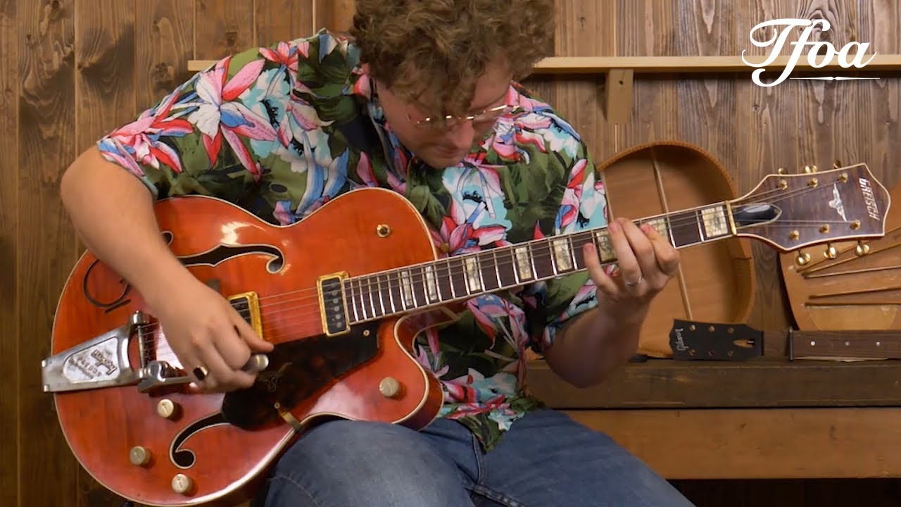Gretsch Custom Shop G6120CST Dark Orange Relic played by Milo Groenhuijzen | Demo @ TFOA
