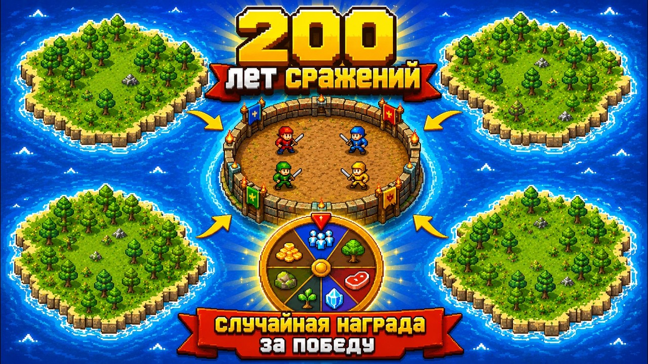 СМЕРТЕЛЬНАЯ АРЕНА КАЖДЫЕ 20 ЛЕТ | Кто выживет? WorldBox эксперимент