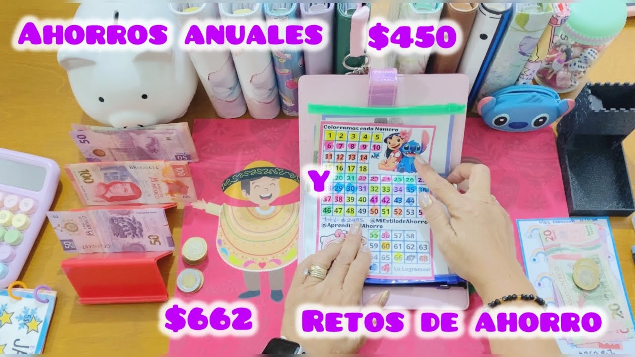 ✅AHORROS ANUALES$450💰/ RETOS DE AHORROS $662 /1&bull; Semana de Septiembre #retosdeahorro #retosencasa 