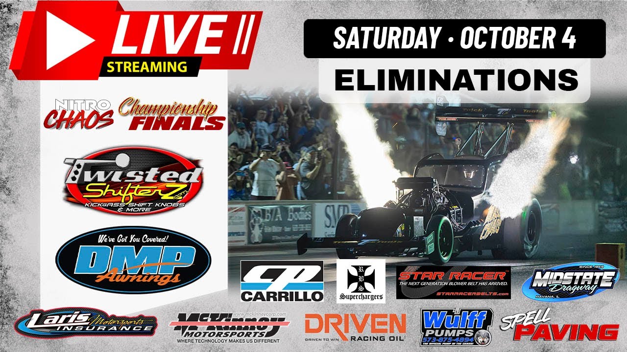 NITRO CHAOS Saturday Final Qualifying & Eliminations At Mid-State Dragway | Drag Racing 2025