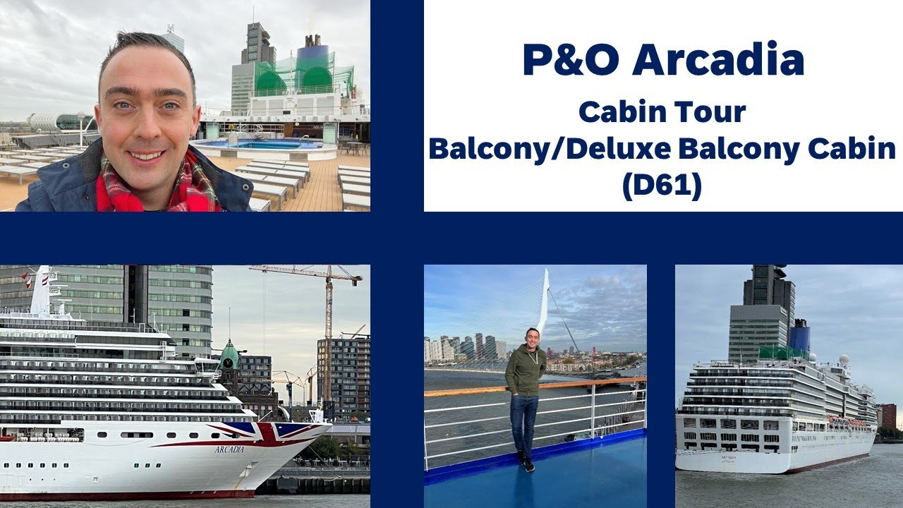 P&O Arcadia - Balcony Cabin (D61) full Cabin/Room Tour! #cruise