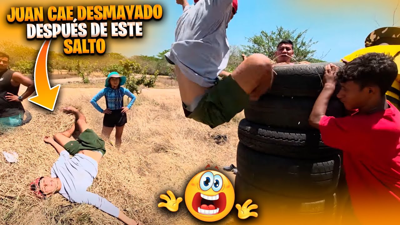 Juan quiso asombrarnos con este salto imposible pero miren lo mal que termino