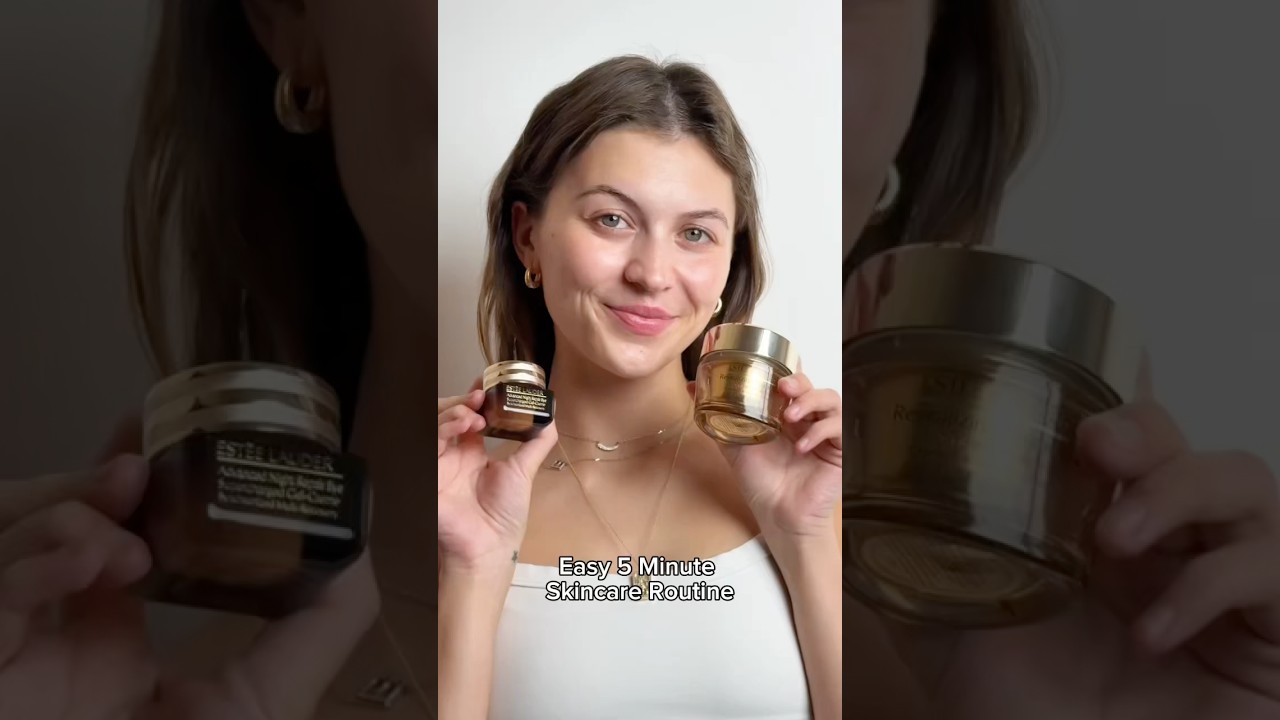 Easy 5 Minute Skincare Routine #esteelauder #skincare