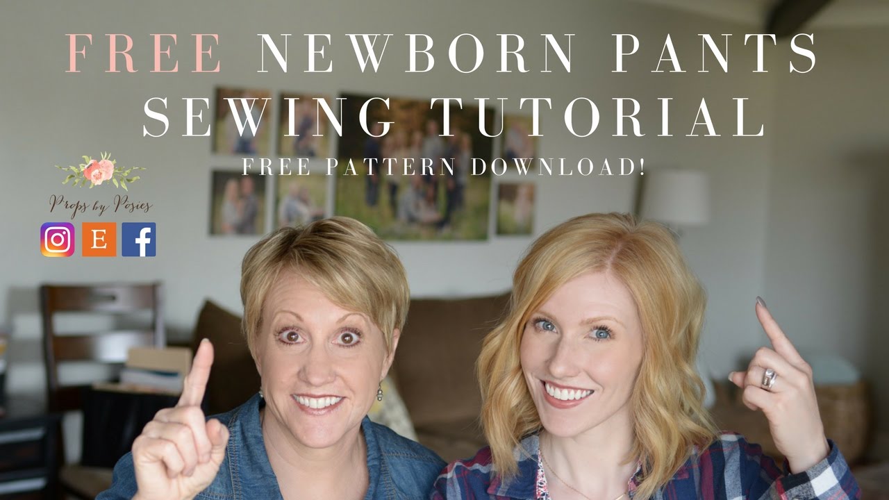 DIY: Upcycled Newborn Prop Pants: Tutorial and Free Sewing Pattern