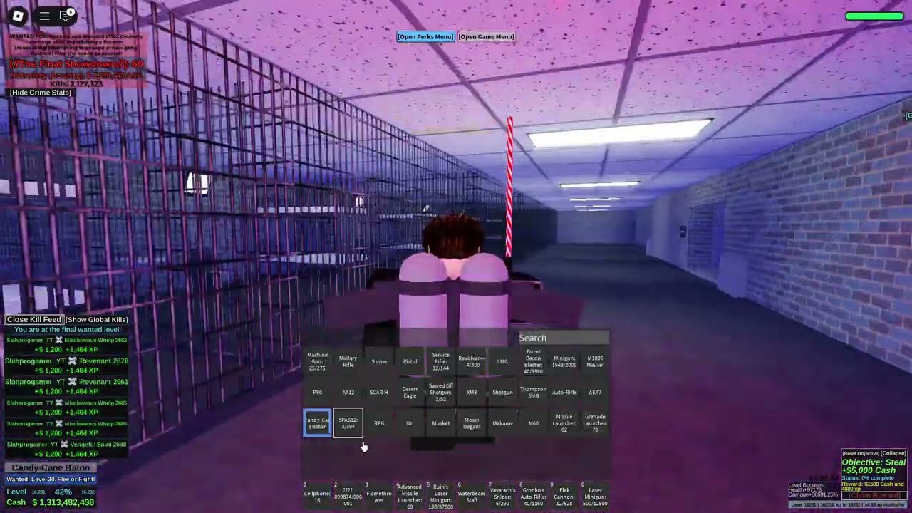Roblox Infamy - Terminator Prison Rampage + Wanted Level 30 Escape