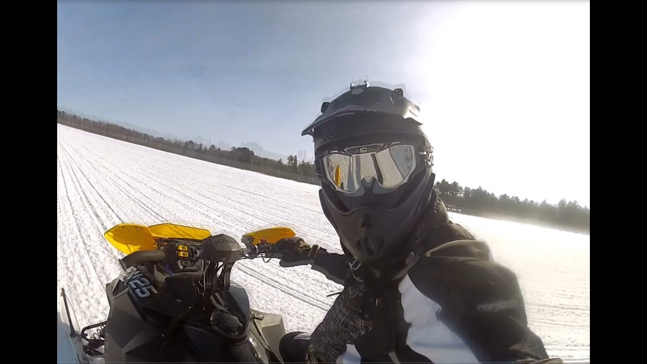 Ski-Doo 800 E-Tec with a HIGH speed GPS run...in HD