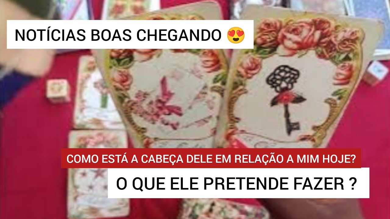 💖 COMO ESTÁ A CABEÇA DELE EM RELAÇÃO A MIM HOJE? O QUE ELE PRETENDE FAZER? TAROT RESPONDE