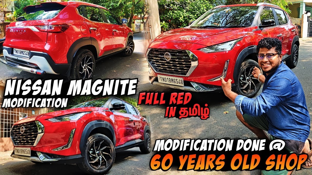 Nissan MAGNITE Red XL to XV Modification 1st Time in Tamil | Done at 60 YEARS Old Shop | Pakoda Boyz