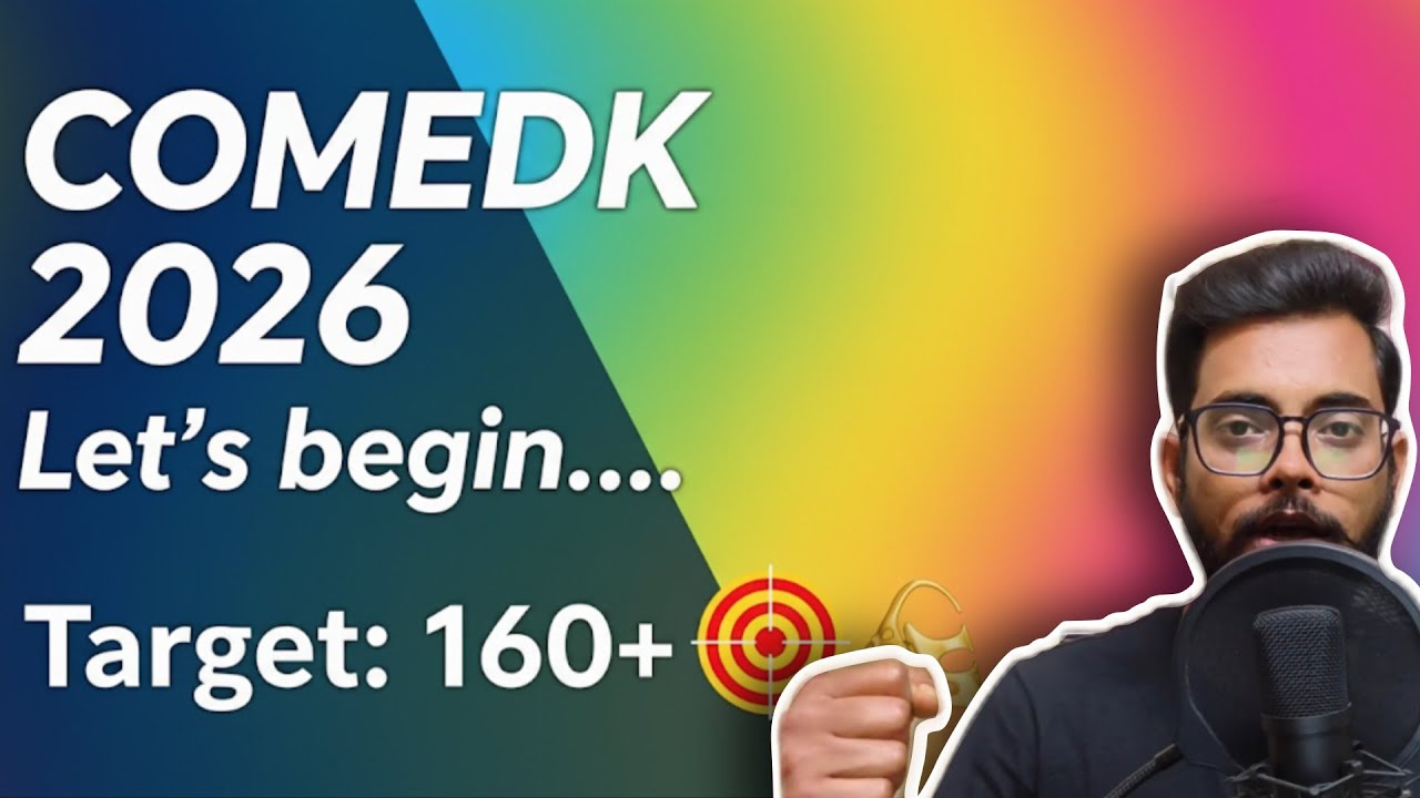 COMEDK 2026| Target: 160 🎯| Let's begin the hustle [Ash Academy JEE]