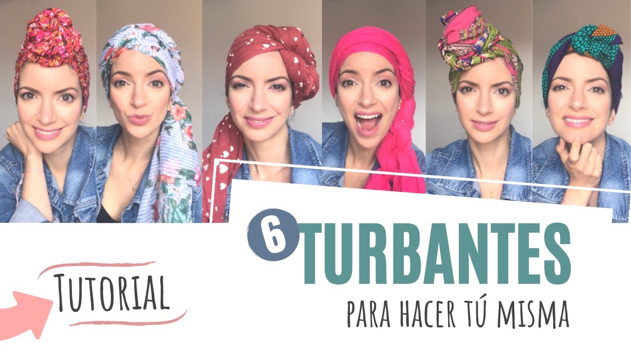 Tutorial de TURBANTES [CÁNCER DE MAMA] ★ 6 opciones para tu calvita 😉