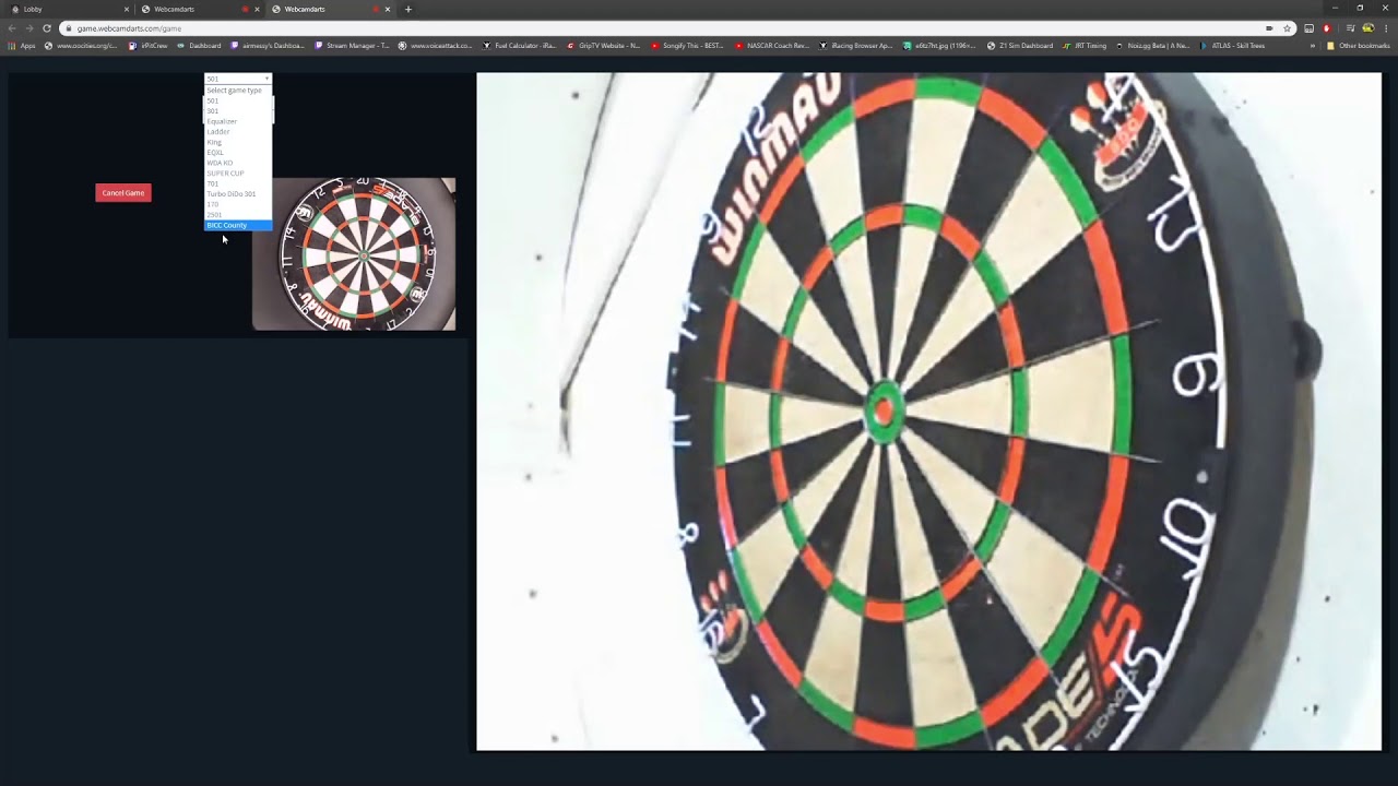 Webcam Darts starter guide. How to play games, how to get your star. Game etiquette