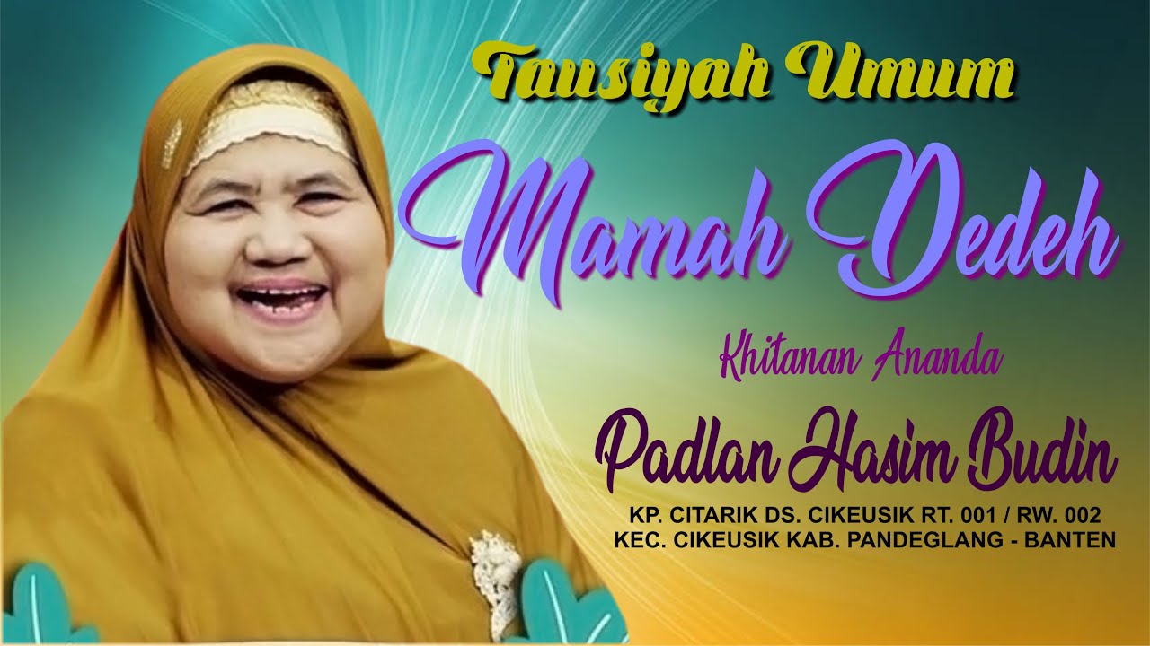 🔴Live Streaming  Ceramah Mamah Dedeh dari Depok || Tasyakuran Walimatul Khitan Padlan Hasim Budin