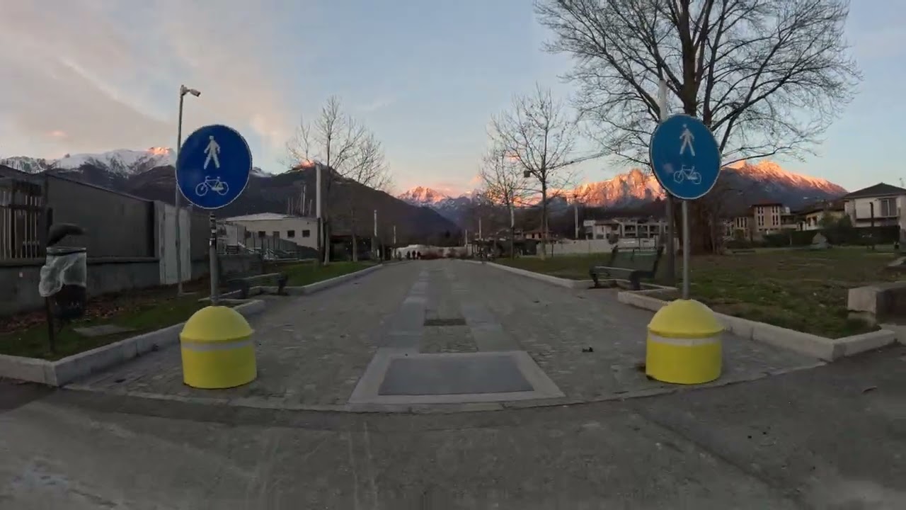 Il Lungolago di Colico con vento e lago infuriato con la GoPro 11 Black