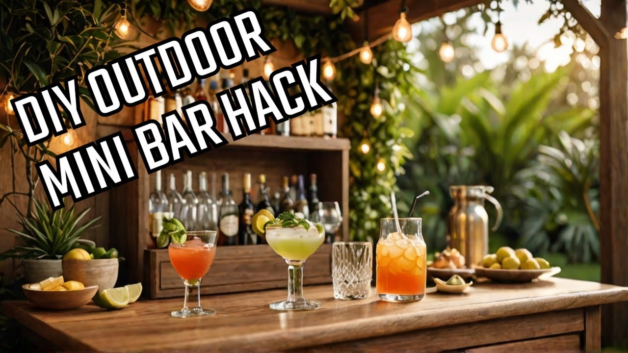 How to make your own Outdoor Mini BAR (DIY Bar Design hack)