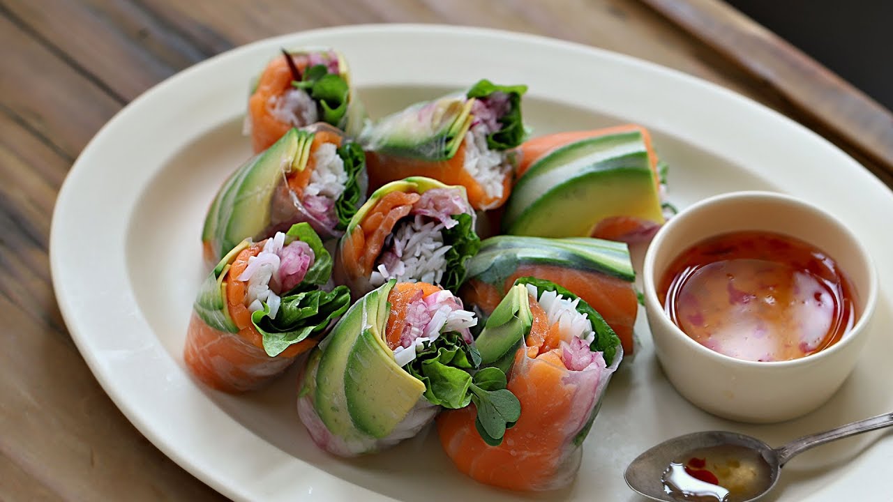 [ENG CC] 누구라도 반할 맛, 연어월남쌈 : Salmon Spring Roll🌿 [아내의 식탁]