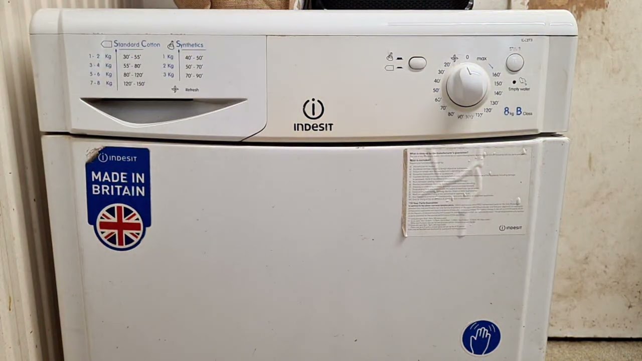 Highlight 3:00:23 – 3:05:23 from Indesit IDC8T3 8KG Condenser Tumble Dryer Full Cycle