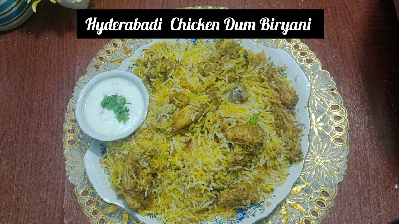 Hyderabadi Style Chicken Dum Biryani 😍#HyderabadiBiryani#ChickenDumBiryani#DumSePakka#RoyalBiryani