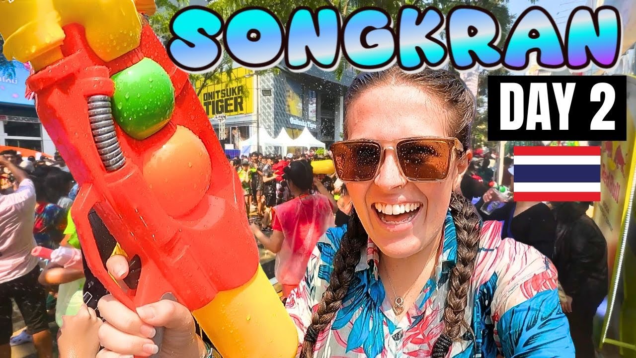OUR FIRST SONGKRAN IN BANGKOK IS CRAZY 🇹🇭 THAILAND IS AMAZING