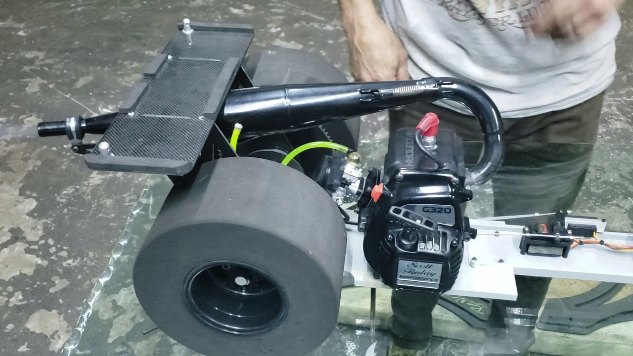 Gggforce's RC dragster first start