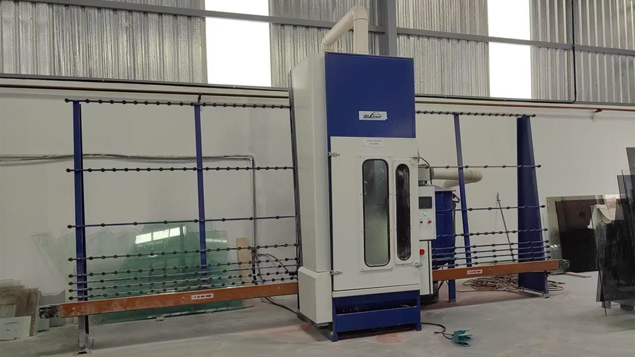 Vertical Glass Sandblasting Machine,Automatic Vertical Glass Sandblasting Machine