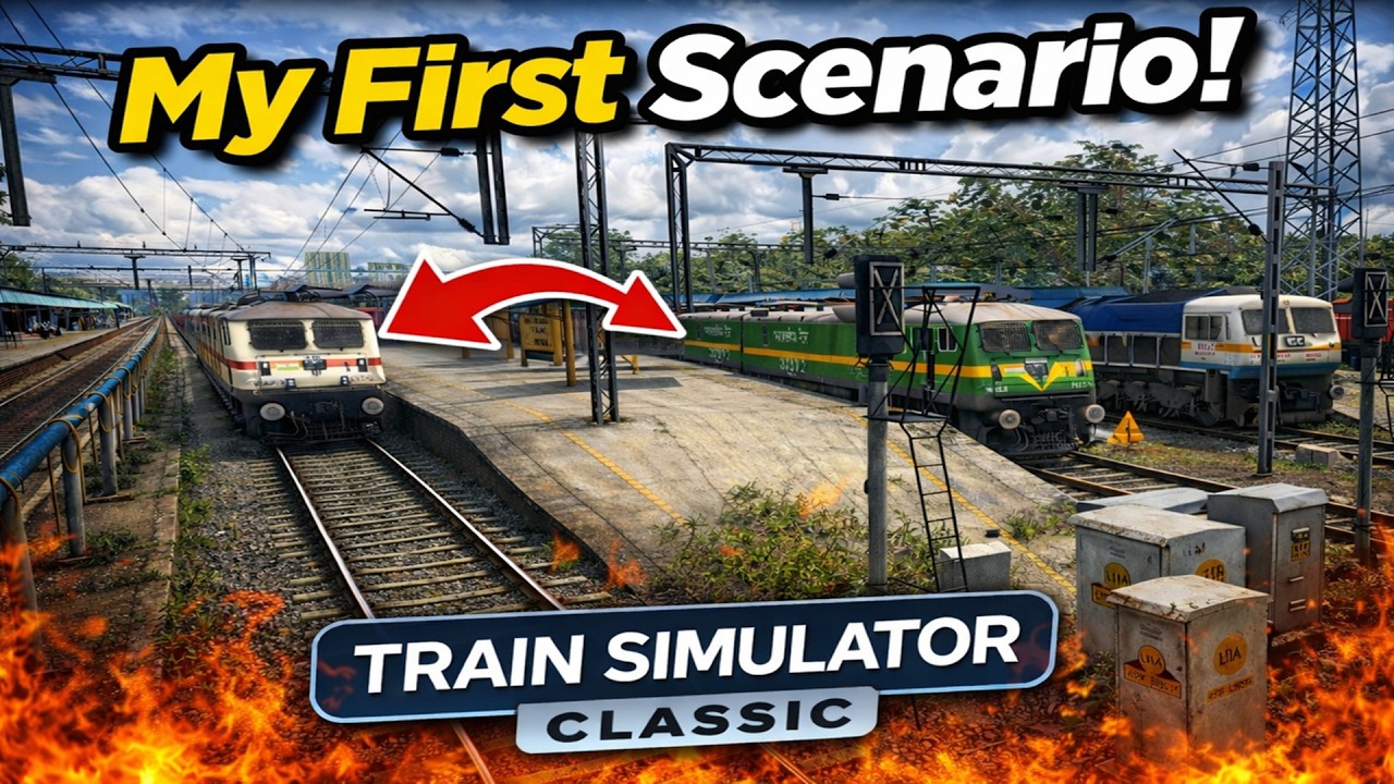 MY FIRST SCENARIO IN RAILWORKS..#indianrailways #railworks #gaming