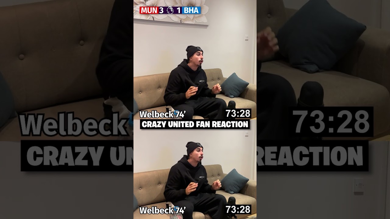 ZOGZ CRAZY REACTION 🤣 MAN UNITED 4-2 BRIGHTON