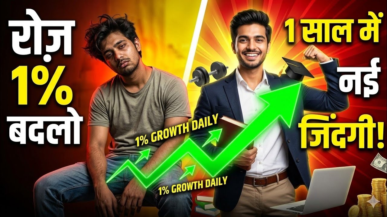 रोज़ 1% बदलो और 1 साल में नई जिंदगी पाओ! | The Compound Effect Full Hindi | motivation