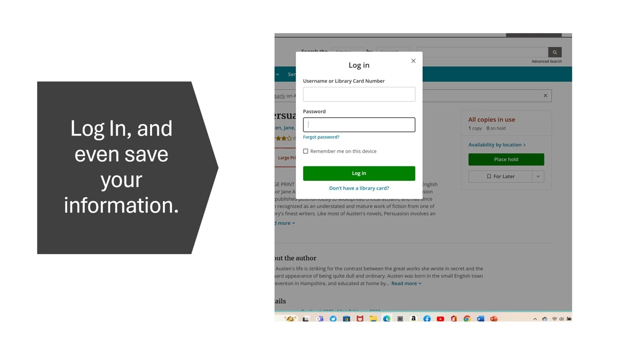 Hold It!  How to use the hold request option at Sno-Isle Libraries.