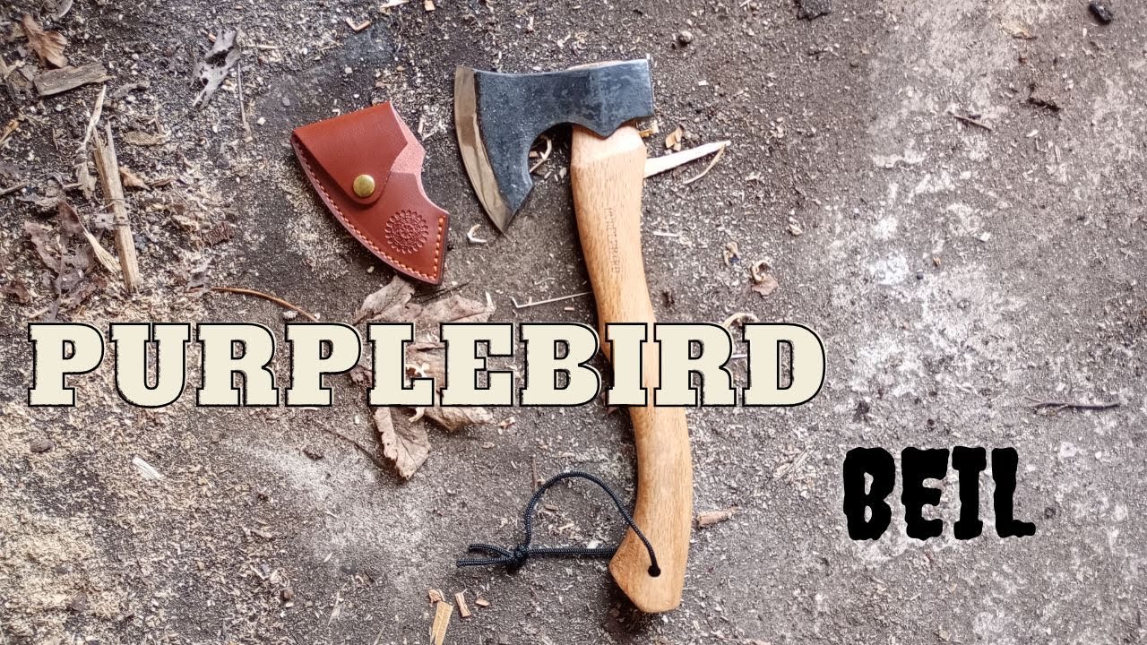 Bushcraft Ausr&uuml;stung Beil von Purplebird Bushcraft Axt das beste in seiner Preisklasse