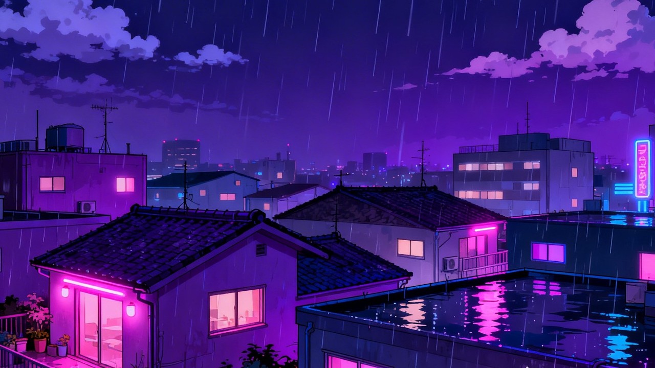 Late Night Tokyo 🌙 Rain Chill Lofi for Deep Study | 勉強用BGM
