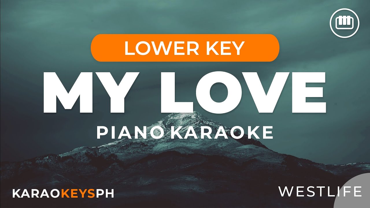 My Love - Westlife (Lower Key - Piano Karaoke)