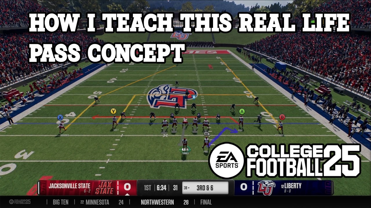 College Football 25: How I Read Shallow Cross Pass Plays
