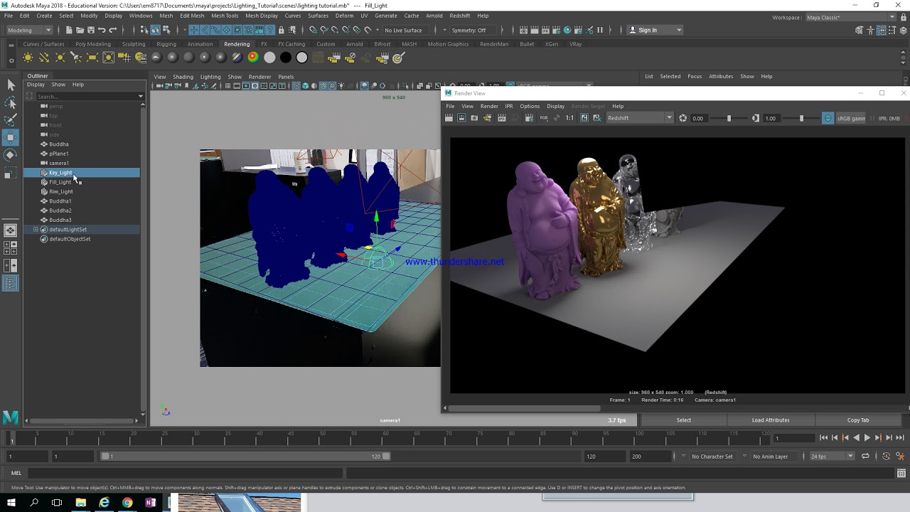 MAYA: Rendering 01: Layers in Redshift