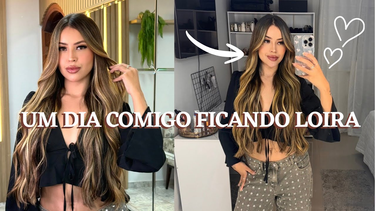 VLOG: 12 HORAS NO SALÃO PRA FICAR LOIRA
