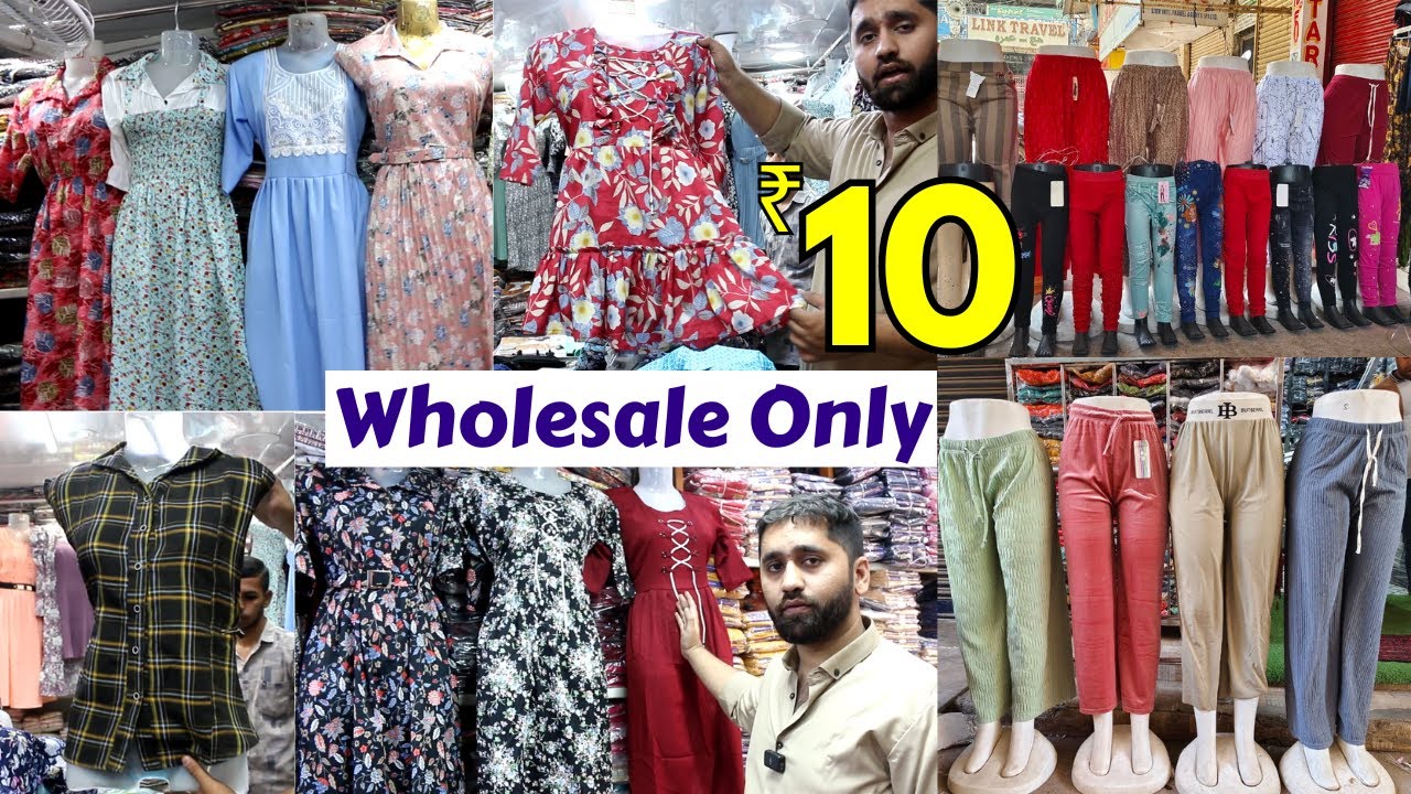 Hyderabad Wholesale Ladies Tops Leggings Dupatta Jeans Only From ₹10 #madinamarket