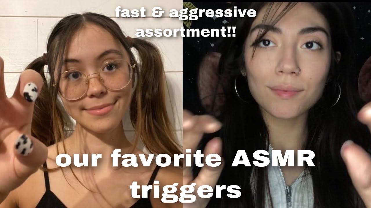 my favorite fast & aggressive ASMR triggers ft. lofiluvasmr (tapping, gripping, lights, hand sounds)