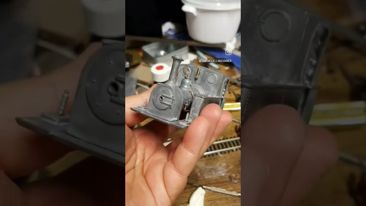 Soldering engine back together #modeltrains #modelmaking #ogauge #narrowgauge #soldering
