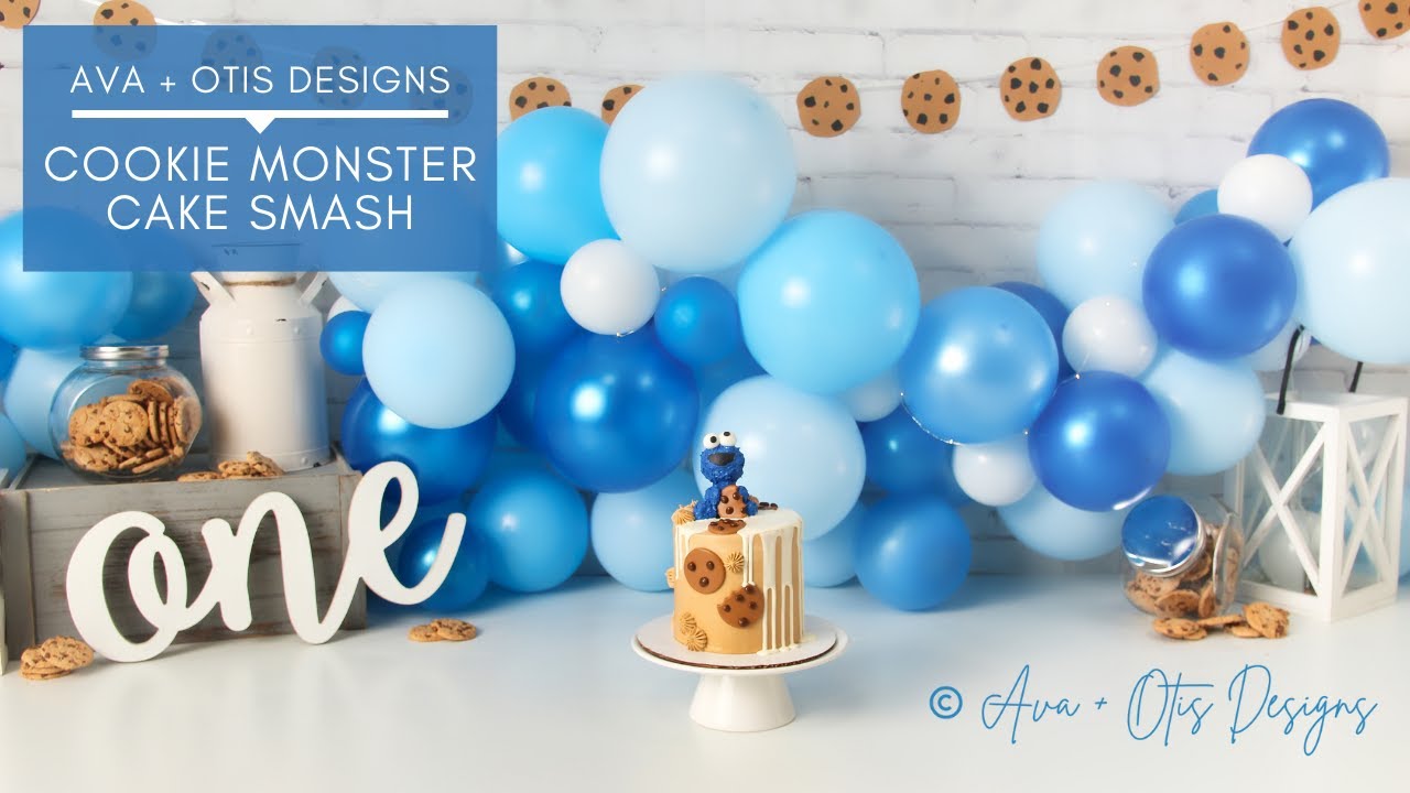 COOKIE MONSTER Cake Smash Setup + Tutorial