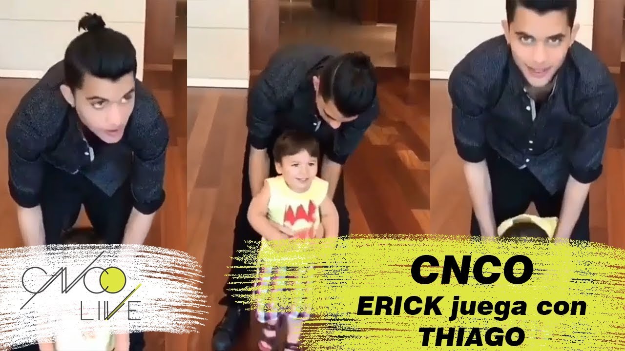 ERICK jugando con THIAGO + muerde a CHRIS + ZABDI imita HEY DJ | CNCO | HD