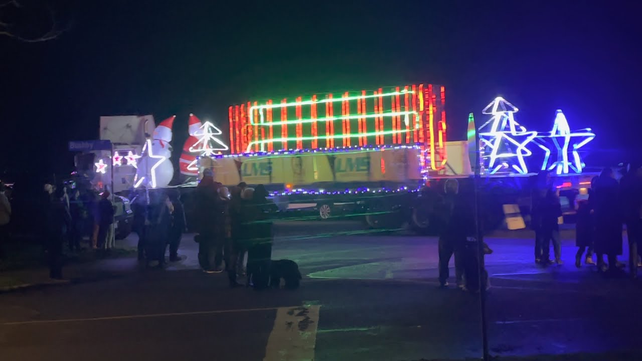 Truckers' Christmas Parade in Victoria BC Canada, 2021