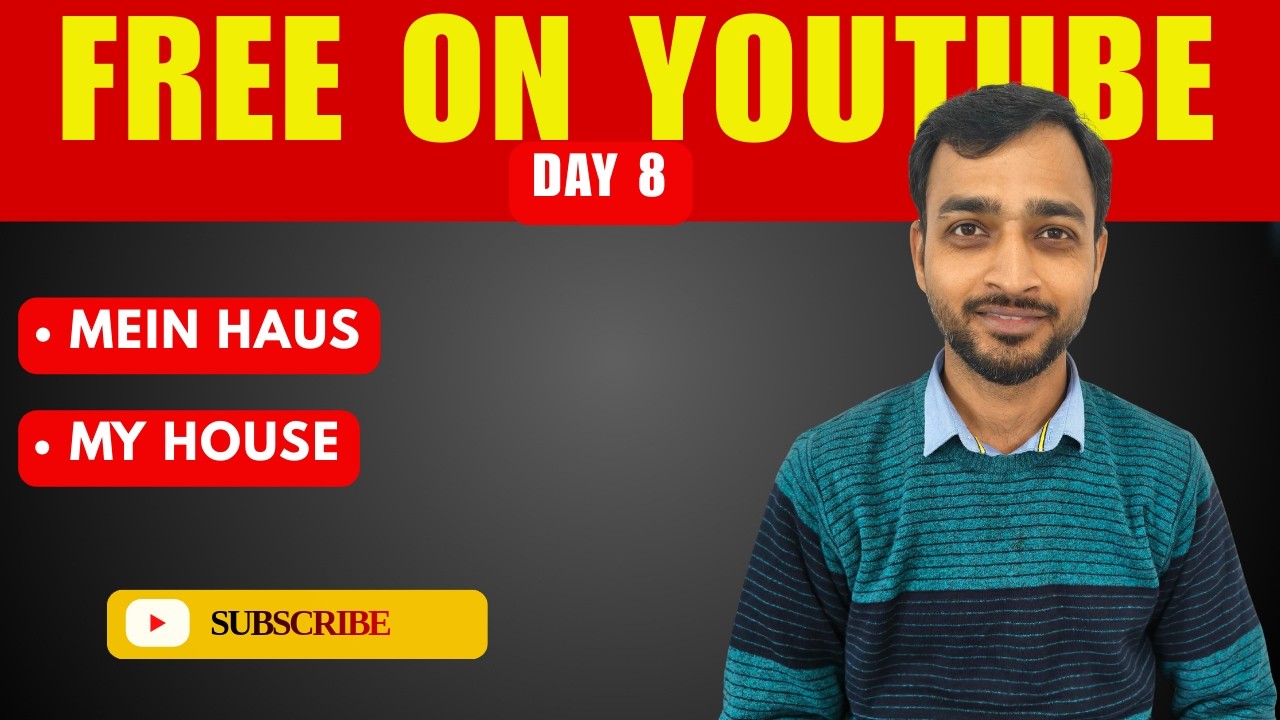 MEIN HAUS | CLASS- 8 | GERMAN FOR BEGINNERS |