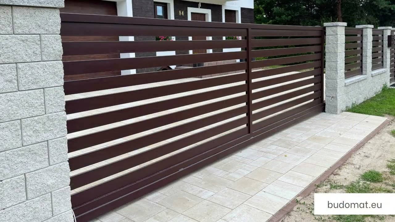 Brama wjazdowa - Bydgoszcz - BUDOMAT Łabiszyn - brama przesuwna - brama uchylna - automatyka