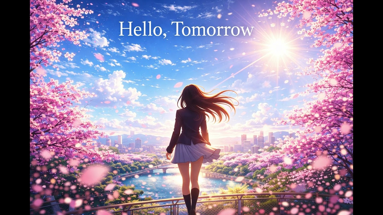 Hello, Tomorrow – RYUONE | Bright J-POP Anime Style Song (Official Audio)