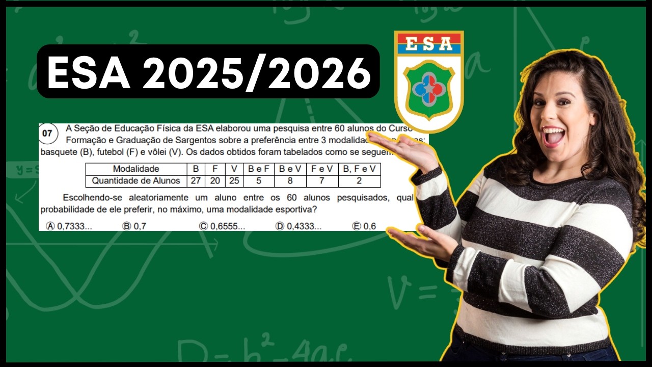 ESA 2025/2026 | A Seção de Educação Física da ESA elaborou uma pesquisa