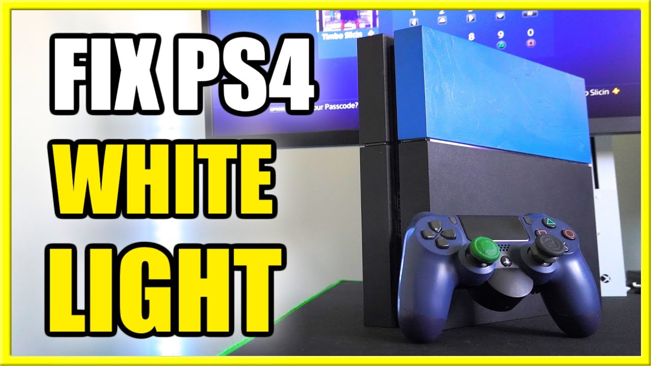 How to Fix WHITE LIGHT on PS4 & PS4 Pro Console (NO Video Signal or Frozen)