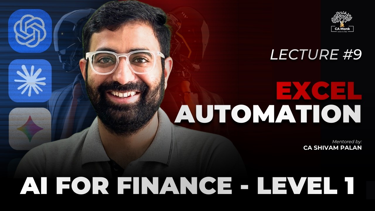 AI for Finance | FULL COURSE - Lecture 9 Excel Automation Using AI (VBA Coding)