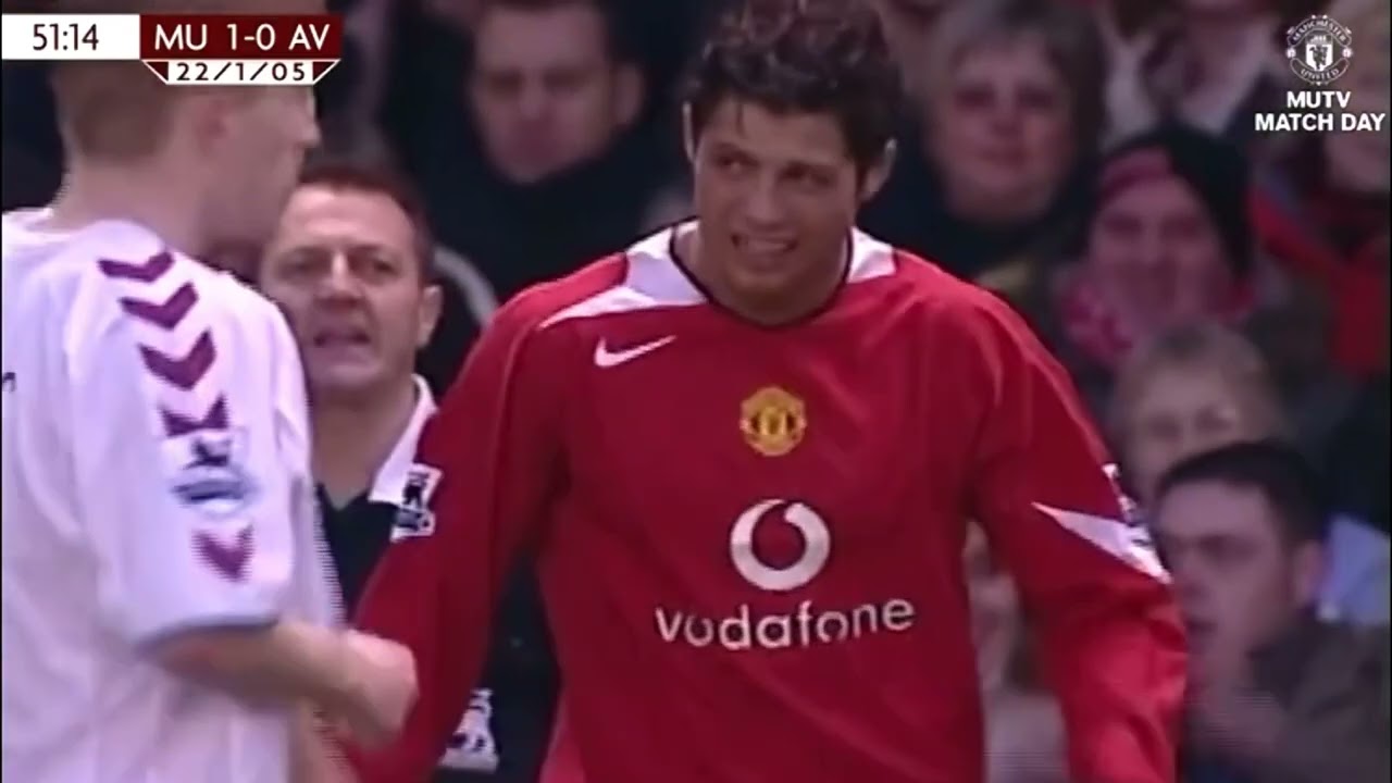 Cristiano Ronaldo vs Aston villa | (H) Premier League 2004-05 | (22/1/2005) | English Commentary